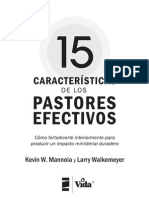 15 Caracteristicas Para Un Pastor Efectivo