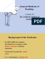 Lecture 10 - The Textbook Method of Teaching