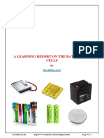 A Learning Report On Batteries and Cells