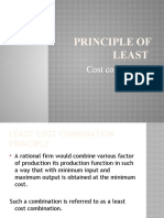 Principle of Least Cost Combination