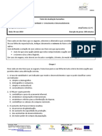 Teste 1 - Avaliação Sumativa - Economia 12.º C - Versão 1