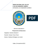UNIVERSIDAD NACIONAL DEL CALLAO Informe Quimica II