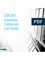 CON-2033 Construction Contracts and Laws Systems
