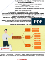 Los Sujetos, Estructura y Tipos de Procedimientos Administrativos