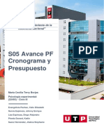 S5.s01 - Avance PF - Cronograma y Presupuesto