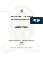 Unza Management Accounting