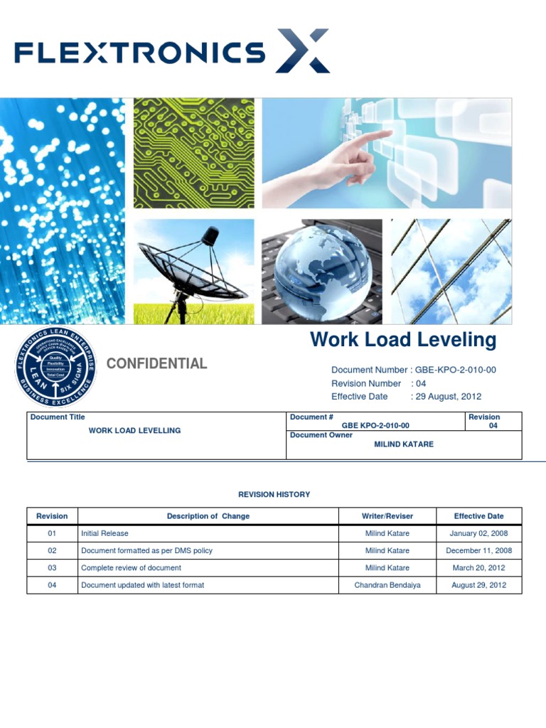 Work Load Leveling Guidelines | PDF | Production And Manufacturing ...