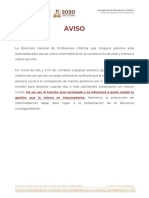 Aviso DGP