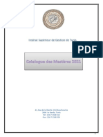 Catalogue Des Masteres ISGT 2021