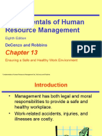 Chapter 13 - Ensuring a Safe and Healthy Work Environment