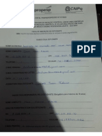 A. Ficha de Inscrição Do Estudante e Termo de Autorização Do (A) Responsável