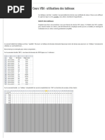 Cours VBA 20 - Utilisations Des Tableaux