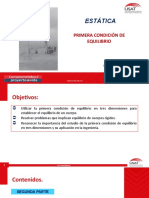 Primera condición de equilibrio en 3D