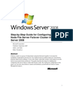 Step-By-Step Guide For Configuring A Two-Node File Server Failover Cluster in Windows Server 2008