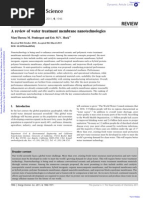 Download A Review of Water Treatment Membrane Nano Technologies 2011 Eric Hoek by rancak SN59877729 doc pdf