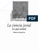 Nietzsche, Friedrich - La Ciencia Jovial (La Gaya Scienza) (Ed. Biblioteca Nueva, Trad. German Cano) 2