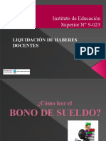 CÓMO LEER BONO SUELDO