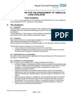 Guideline Umbilical Cord Prolapse NSH 2012 