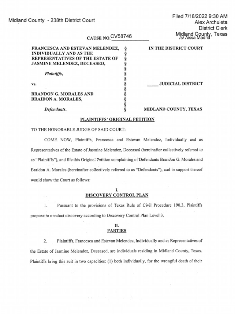 Jasmine Melendez Lawsuit | PDF