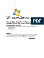 Step-By-Step Guide For Configuring Network Load Balancing With Terminal Services in Windows Server 2008