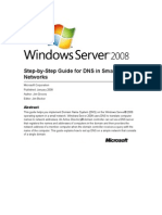 Windows Server 2008 Step-By-Step Guide For DNS in Small Networks