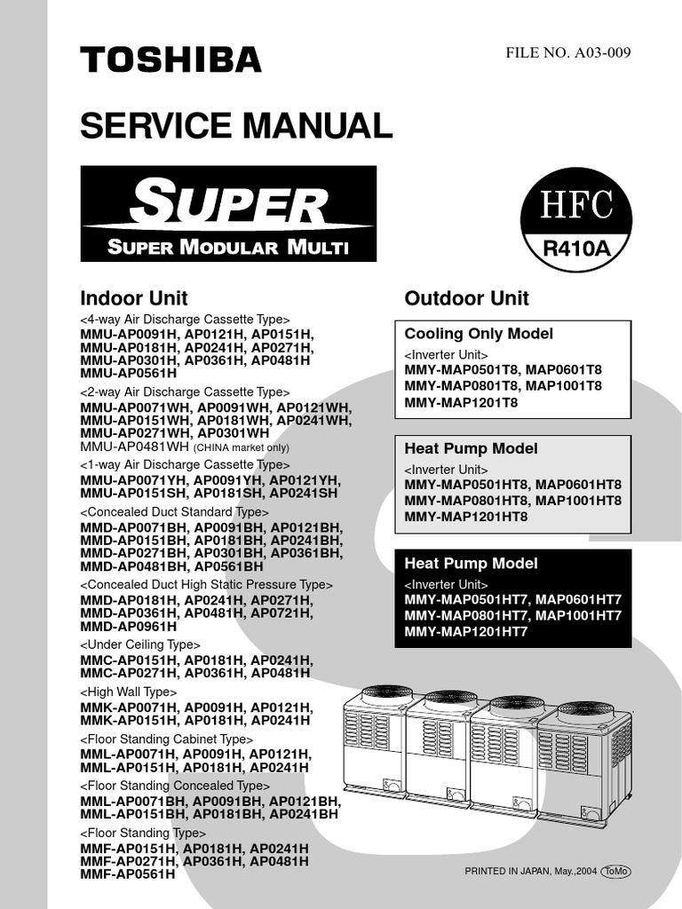 Toshiba VRF Service Manual Overview | PDF | High Voltage | Air Conditioning