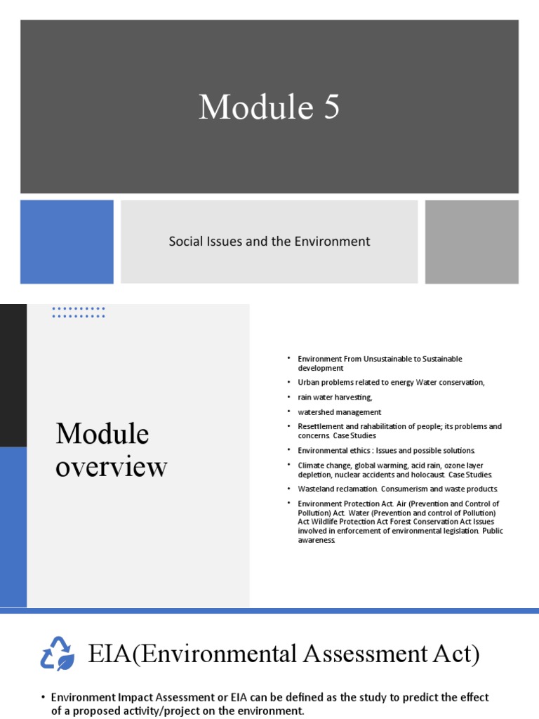 EVS Module 5 | PDF