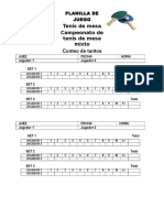 Planilla de Juego Tenis de Mesa - Compress