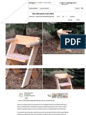 A Chair For The Great Outdoors - 9 Steps (With Pictures) - Instructables