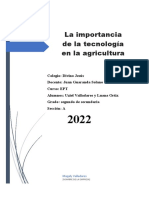 La Importancia de La Tecnología en La Agricultura