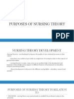 4 Purposes of Nursing Theory TFN