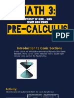 Math 3 (Conic Sections & Circle)