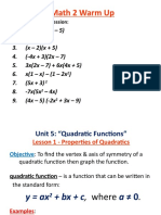 Powerpoint Quadratics