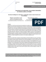 La Inteligencia Emocional en La Educación, Una Revisión Sistemática en América Latina y El Caribe