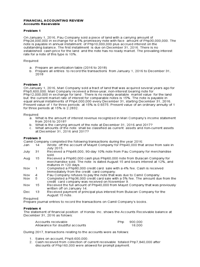 Analyzing Accounts Receivable Transactions And Calculating Balances