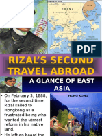 Rizal S Second Travel Abroad