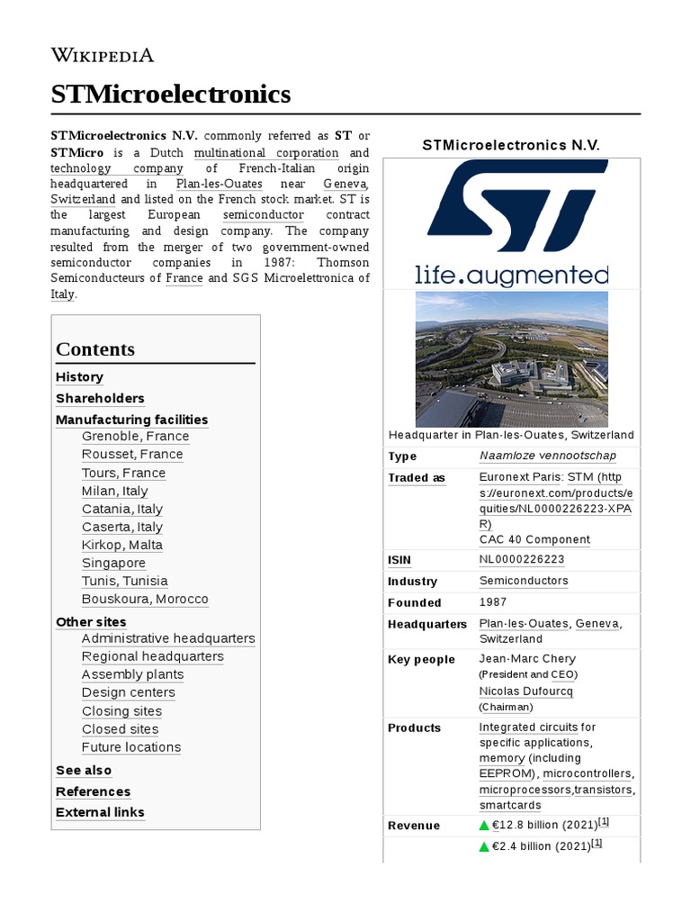 ST Microelectronics | PDF | Semiconductor Device Fabrication ...