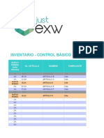 Plantilla Excel Valor Inventario