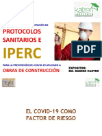 Protocolos sanitarios e IPC para prevención de COVID-19 en construcción