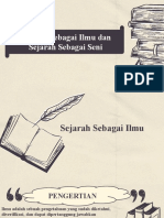 DDIS-Sejarah Sebagai Ilmu Dan Seni