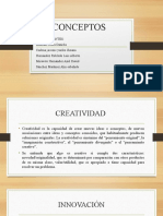 Conceptos de creatividad, innovación, valor agregado y factibilidad en proyectos