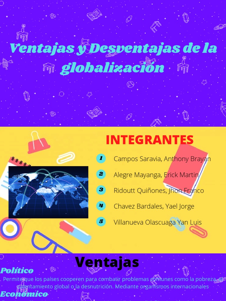Ventajas y Desventajas de La Globalización Tarea | PDF