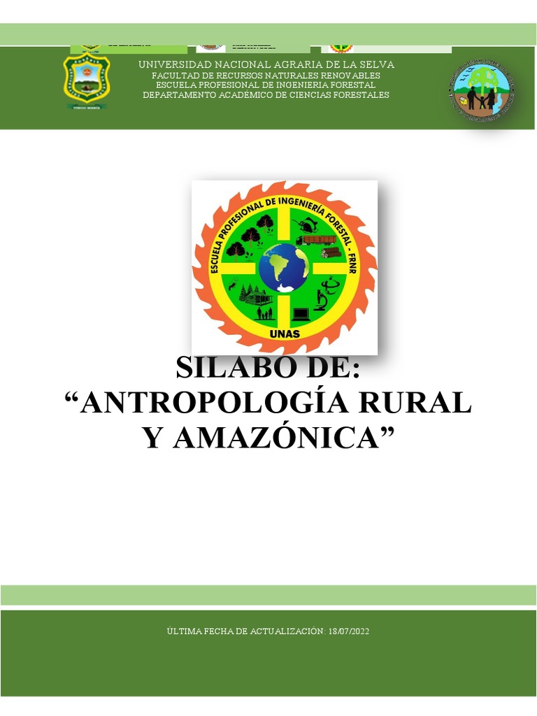 2022-1 - If040701 Antropologia Rural y Amazonica | PDF