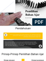  Pemilihan Bahan Ajar