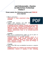 Computer and Cybersecurity-IT PAST PAPER QUESTIONS