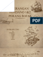 Perang Tondano 1 Dan 2 Serta Perang Batak