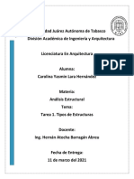 Tipos de Estructuras (Tarea 1)