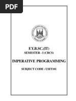 USIT101 Imperative Programming