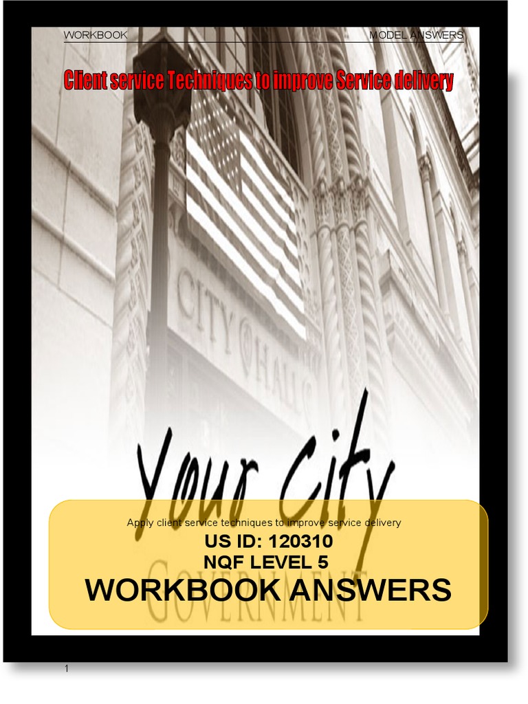Work Book Model Answers | PDF | Corporate Social Responsibility | Marketing