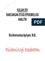 Rancangan Studi Epidemiologi Analitik